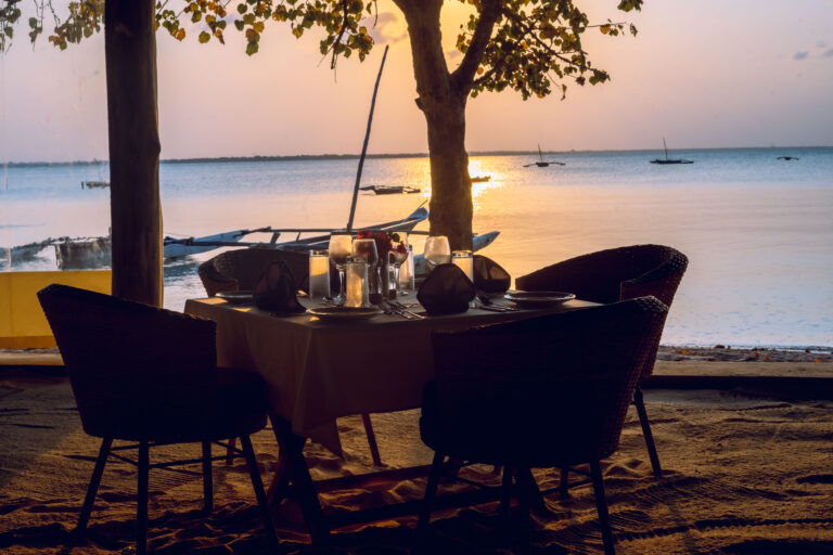 Our beachfront restaurant