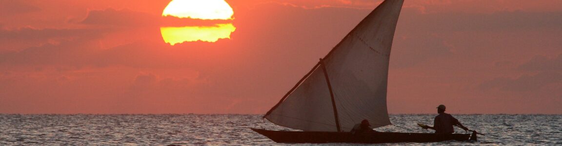 Sunset Boat Sea Sailing Sailboat